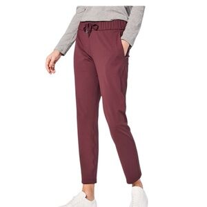 Lululemon On The Fly Pant Maroon Luxtreme‎ Athleisure Workout W5ALWS Womens 4